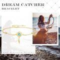 wholesale 925 Sterling Silver Dreamcatcher Bracelet Wholesale With Turquoise And Zircon Accents-0-5