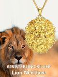wholesale 925 Sterling Silver Lion/owl/eagle/wolf Necklace Pendant For Men Jewelry Christmas Gifts For Men -0-5