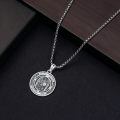 wholesale 925 Sterling Silver Saint Michael Necklace-0-3