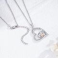 wholesale 925 Sterling Silver Elephant Heart Love You Forever Pendant Necklaces for Women Gifts-0-5