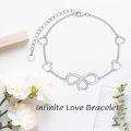 wholesale 925 Sterling Silver Heart & Infinity Tree Of Life Adjustable Bracelet For Women Gifts-0-3