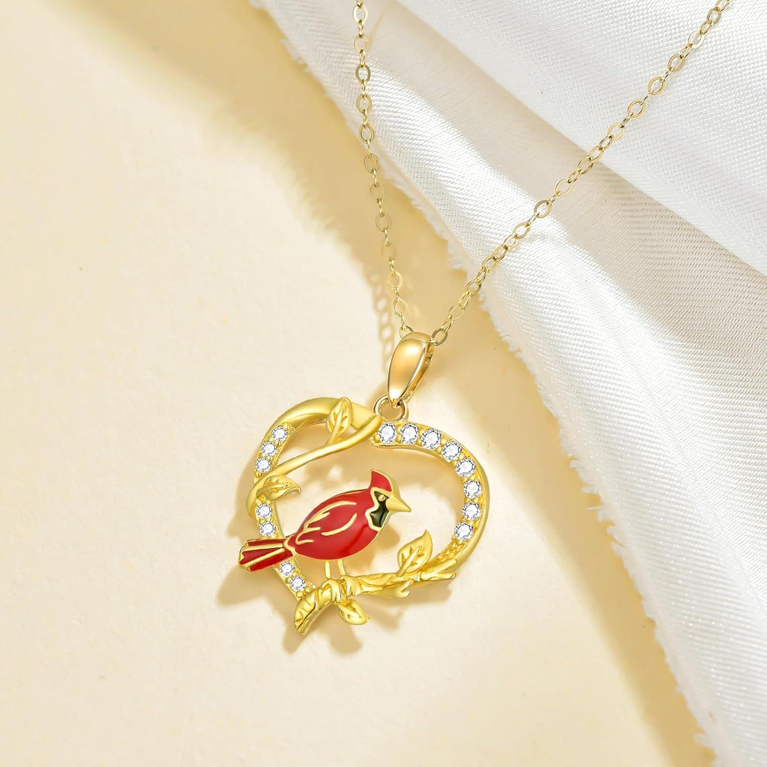 14K Gold 14K Carat Snake Bee Bird Hecate Jewelry Necklace for Women-0-5