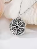 TOUPOP Sterling Silver Cremation Jewelry Locket For Ashes Memorial Keepsake-0-1