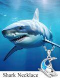 wholesale 925 Sterling Silver Blue Fire Opal Shark Head Pendant Necklace for Women-0-3