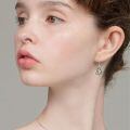 wholesale 925 Sterling Silver Christmas Tree Earrings With Multi Gemstones-0-1