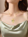 TOUPOP Sterling Silver Abalone Shell Virgin Mary Protection Necklace Gift-0-1