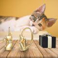 wholesale 925 Sterling Silver Cat Bowtie Cz White Gold Plated Hoop Earrings For Women-0-4