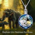 wholesale TOUPOP Elephant Urn Necklace For Ashes Sterling Silver Crystal Cremation Jewelry -0-3