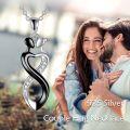 wholesale 925 Sterling Silver Infinity Heart Couple Pendant Necklaces for Women Valentines Gift Ideas-0-9
