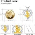 wholesale 925 Sterling Silver Saint Christopher Heart-Shaped Protection Pendant Necklace-0-5