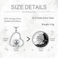 wholesale 925 Sterling Silver Dog in Heart Shape Pendant Necklace for Women-0-4