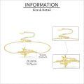 wholesale 14K Gold Dragonfly Chain Charm Bracelet for Women Girls-0-4