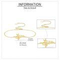 wholesale 14k Gold Dragonfly Cubic Zirconia Dainty Chain Bracelet For Women-0-4