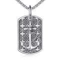 wholesale 925 Sterling Silver Nautical Anchor & Rope Design Dog Tag Pendant Necklace for Men Women-0-0