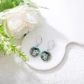 wholesale 925 Sterling Silver Graduation Owl Abalone Shell Drop Earrings for Women-0-3