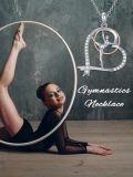 wholesale 925 Sterling Silver Musical Notes and Gymnast Pendant Necklace - Theatre Themed Gifts for Women-0-3
