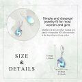 wholesale 925 Sterling Silver Blue Moonstone Dragonfly Drop Earrings for Women-0-3