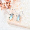wholesale 925 Sterling Silver Dragonfly Moonstone Leverback Dangle Drop Earrings for Women-0-2