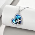 TOUPOP Sterling Silver Crystal Penguin Necklace Jewelry Gift For Women-0-2