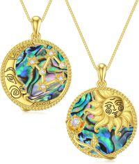 wholesale Moon Star Necklace Sagittarius Zodiac Sign Pendant Type6 -undefined