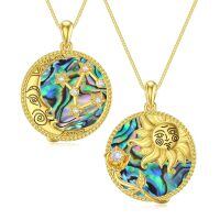 TOUPOP Sterling Silver Moonstone Sagittarius Zodiac Pendant-undefined