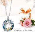 wholesale TOUPOP Tree Of Life Chicken/duck/goose Necklace 925 Sterling Silver Crystal Jewelry Gifts For Women -0-2
