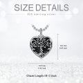 wholesale TOUPOP Tree Of Life Urn Necklace For Ashes 925 Sterling Silver Heart Cremation Jewelry For Ashes Heart Family Tree Keepsake Necklace For Ashes Memorial Gifts For Women Men -0-5
