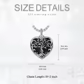 TOUPOP Sterling Silver Tree Of Life Urn Necklace For Ashes Keepsake Memorial Jewelry-0-5
