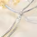 wholesale 925 Sterling Silver Box Link Chain Necklaces Wholesale 18-30 for Women & Men-0-1
