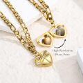 wholesale Sterling Silver Gold Heart Photo Locket Bracelet for Women-0-5