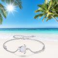 wholesale 925 Sterling Silver Opal Sea Turtle Bracelet - Ocean Nature Jewelry for Women-0-4