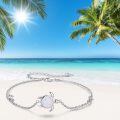 wholesale 925 Sterling Silver Opal Sea Turtle Bracelet - Ocean Nature Jewelry for Women-0-4