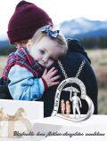 wholesale Sterling Silver Heart Pendant Necklace for Father Daughter-0-19