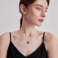 wholesale 925 Sterling Silver Leo Zodiac Sign Round Charm Pendant Necklace-0-2