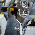 wholesale  925 Sterling Silver Cute Penguin Pendant Necklace with I Love You to The Moon and Back Engraving - Hypoallergenic Nickel-Free Gift for Women-0-1