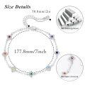 wholesale 925 Sterling Silver Rainbow Birthstone Infinity Knot Bracelet-0-1