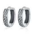 wholesale 925 Sterling Silver Celtic Knot Hoop Huggie Earrings  for Men & Women-0-0