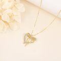 wholesale 14K Gold Bow Tie Diamond Pendant Necklace 14K Gold Chain s for Her-0-4