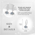 wholesale 925 Sterling Silver Blue Evil Eye Dangle Drop Earrings s for Women and Girls-0-4
