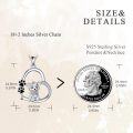 wholesale 925 Sterling Silver Puppy Paw Print Charm Necklace - Adorable Pet Lover Gift for Women-0-4