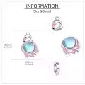 wholesale 925 Sterling Silver Pink Flamingo Pendant Charm Bracelet Wholesale for Women Girls-0-4
