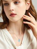 wholesale Sterling Silver Gemstone Dainty Pendant Necklace for Women Mom Gift-0-6