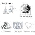 wholesale 925 Sterling Silver Celtic Knot Leverback Earrings for Women & Girls - Vintage  Ideas-0-2