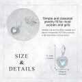 wholesale 925 Sterling Silver Heart-Shaped Moonstone Celtic Trinity Knot Drop Earrings-0-4