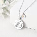 wholesale 925 Sterling Silver Metal Stone Mustard Seed Bible Verse Pendant Necklace Faith Jewelry-0-1