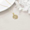 wholesale 14K Gold Stone Tree of Life Pendant Necklace for Women - 16/18/40/50th Birthday Gift-0-4