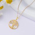 wholesale 14K Gold Celtic Tree of Life Pendant Necklace for Women - 18 Chain-0-4