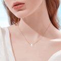 wholesale 14K Gold Chain with Freshwater Pearl Pendant (8mm) - Elegant Minimalist Design-0-17