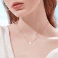wholesale 14k White Gold Simple Freshwater Pearl Necklace-0-17