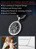 wholesale 925 Sterling Silver Virgin Mount Carmel Medal &  - 28.2mm x 22mm Religious Necklace for Women Men-0-2